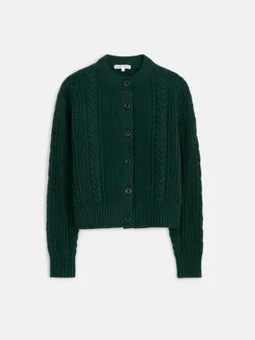 Alex Mill - Cable Knit Nico Chunky Cardigan (Evergreen)