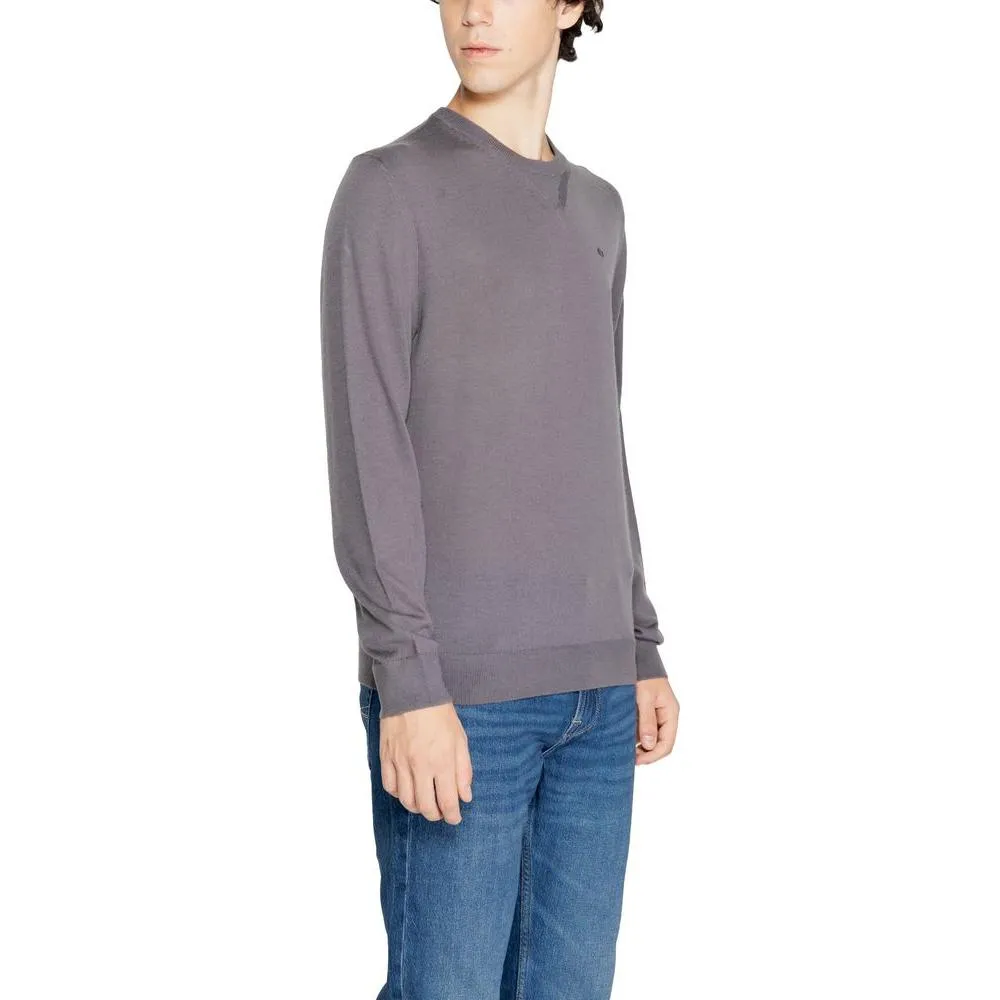 Armani Exchange Gray Wool Sweater