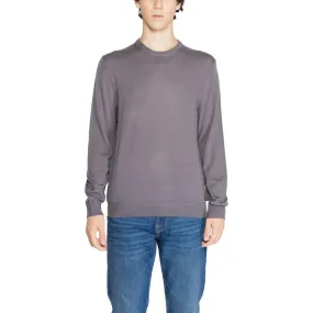 Armani Exchange Gray Wool Sweater