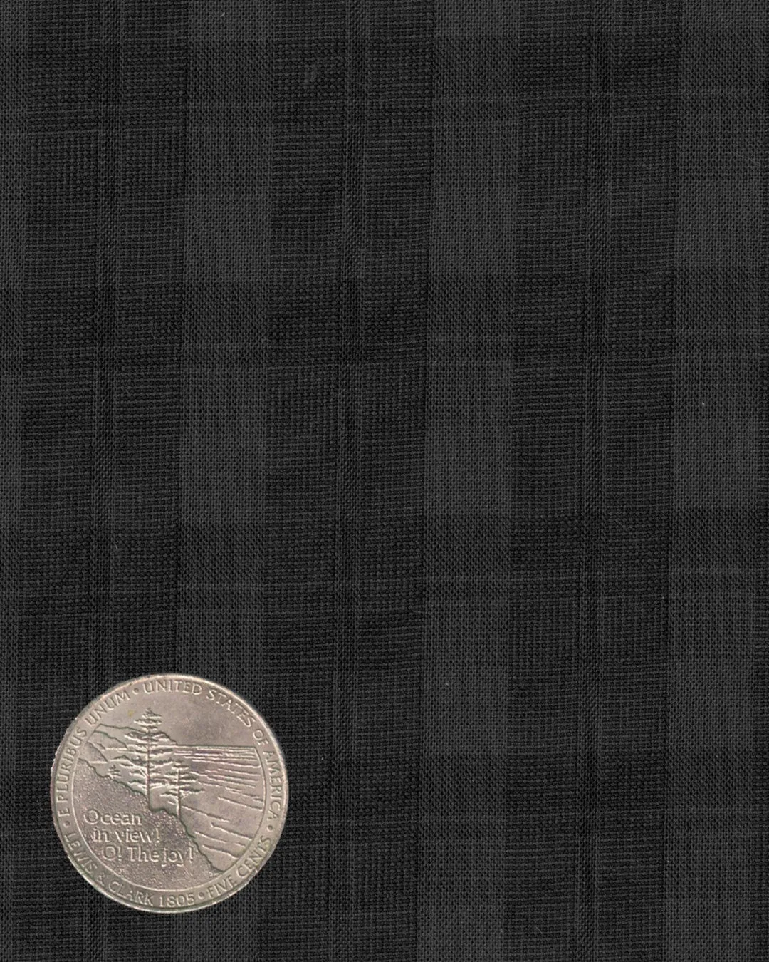 Black Grey Checks Seersucker