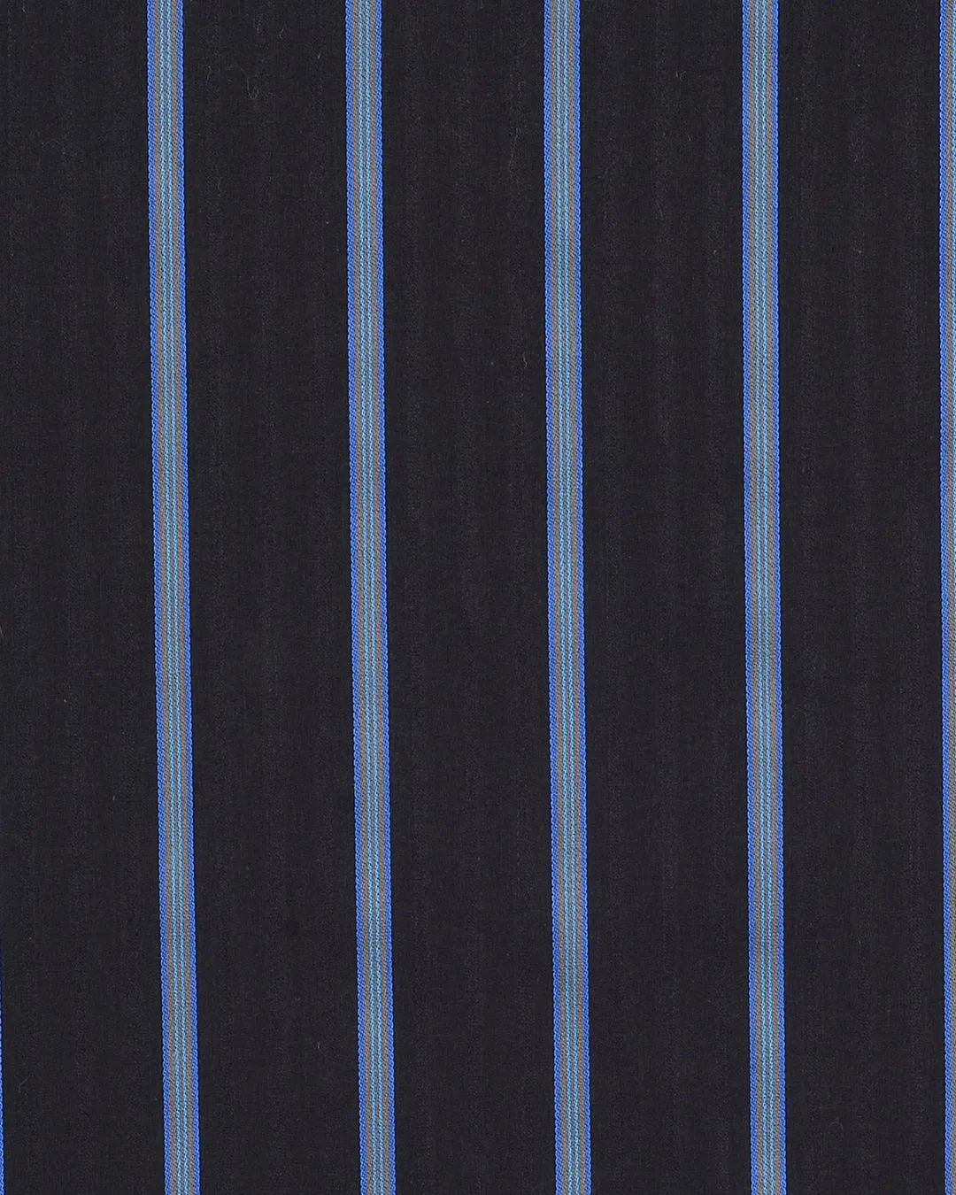 Black With Blue Stripes