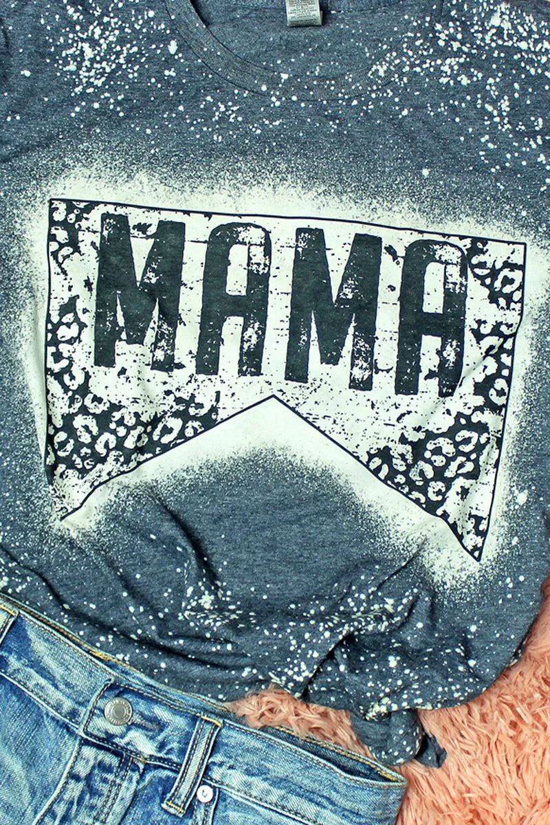 Bleached Grunge Leopard Mama Softstyle Adult T-Shirt