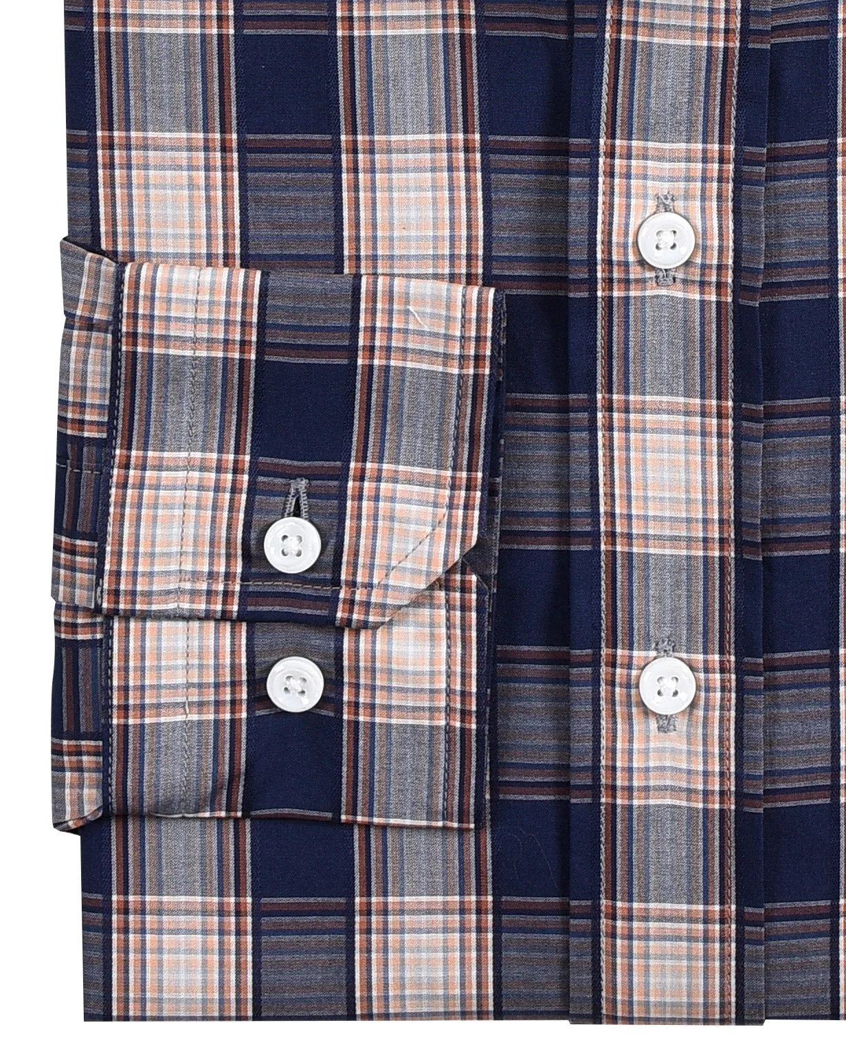 Blue Peach Tattersall Madras