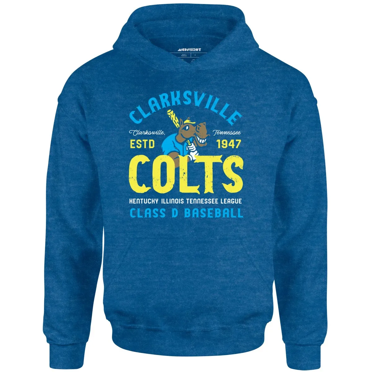 Clarksville Colts - Tennessee - Vintage Defunct Baseball Teams - Unisex Hoodie