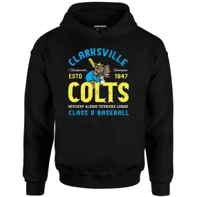 Clarksville Colts - Tennessee - Vintage Defunct Baseball Teams - Unisex Hoodie