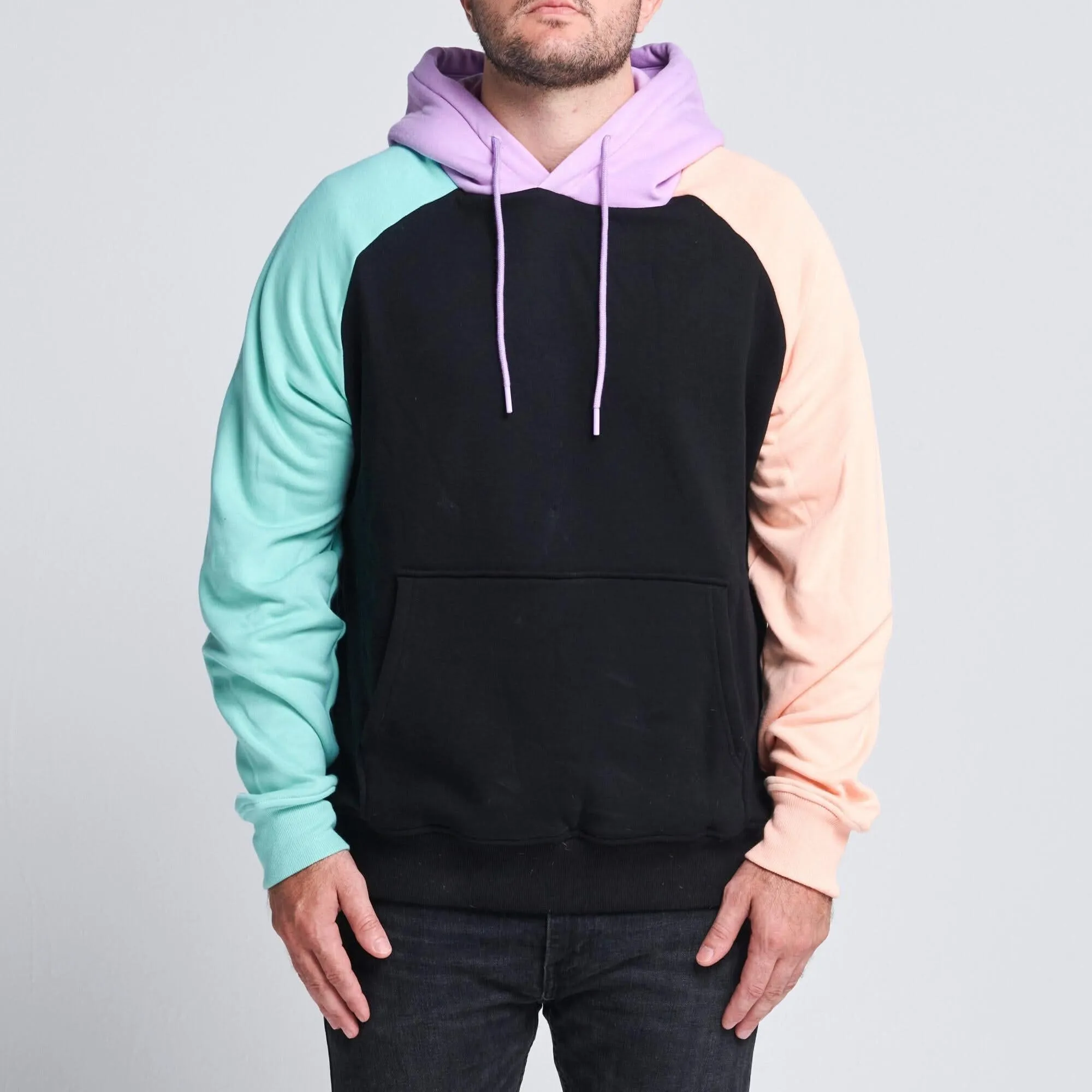 Color Block Human Hoodies