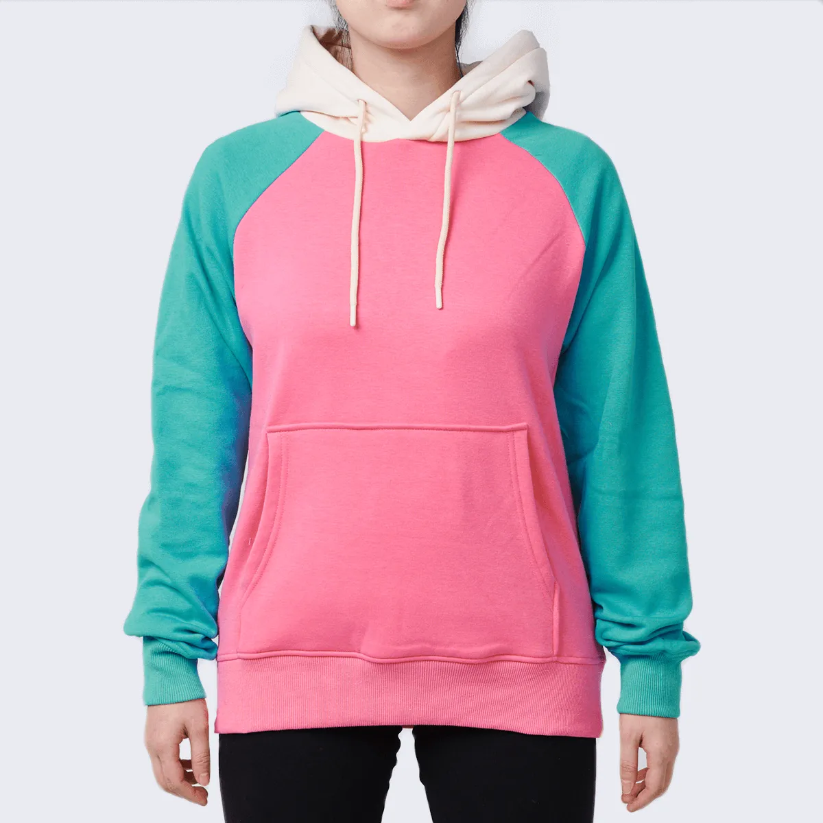 Color Block Human Hoodies