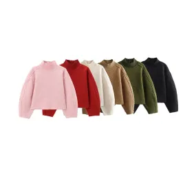 Cozy Fleece Turtleneck Sweatshirt