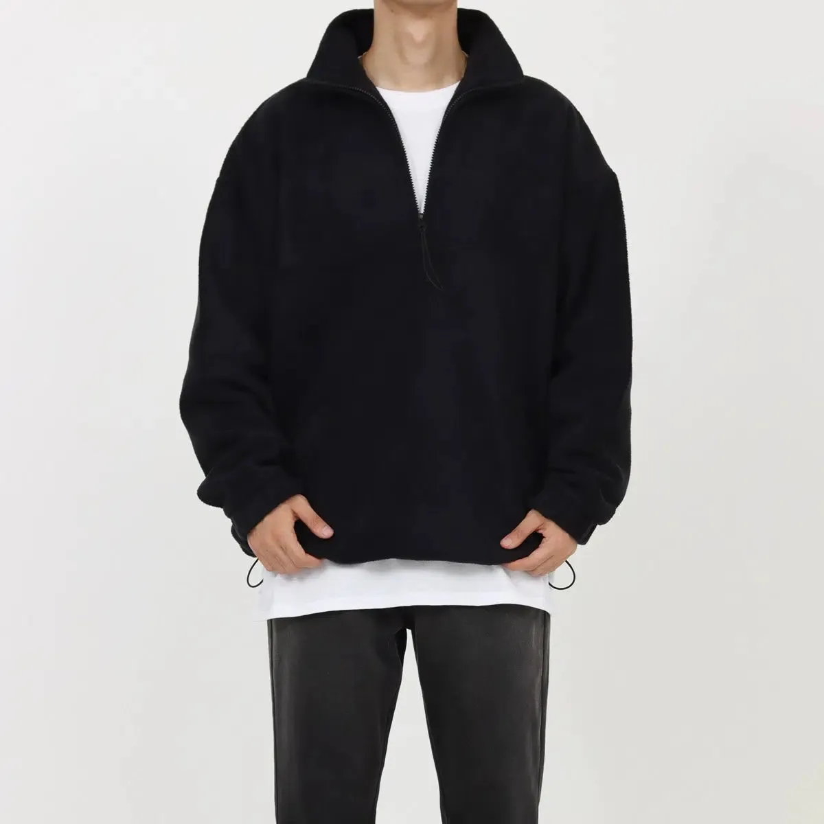 Cozy Quarter-Zip Fleece Hoodie