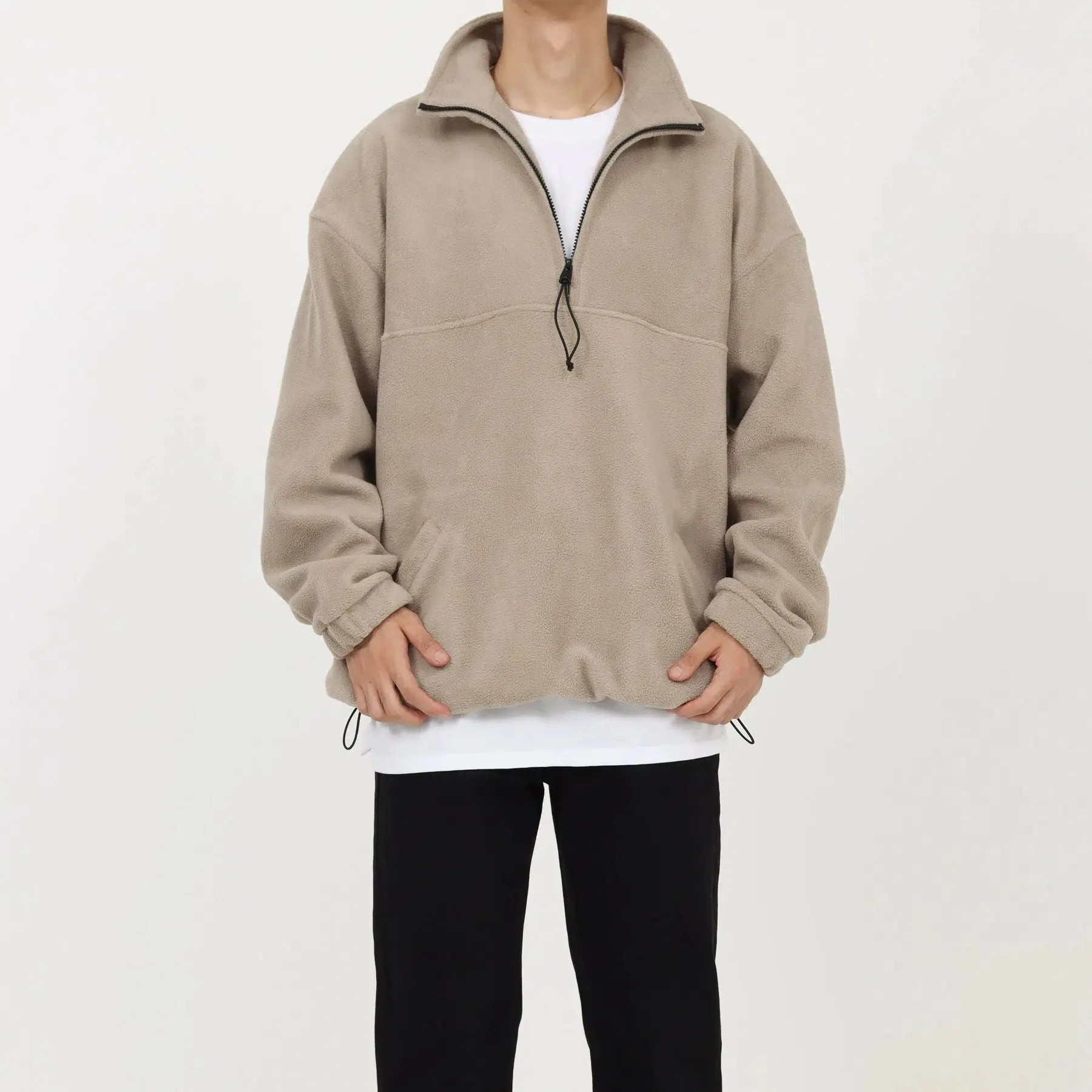 Cozy Quarter-Zip Fleece Hoodie