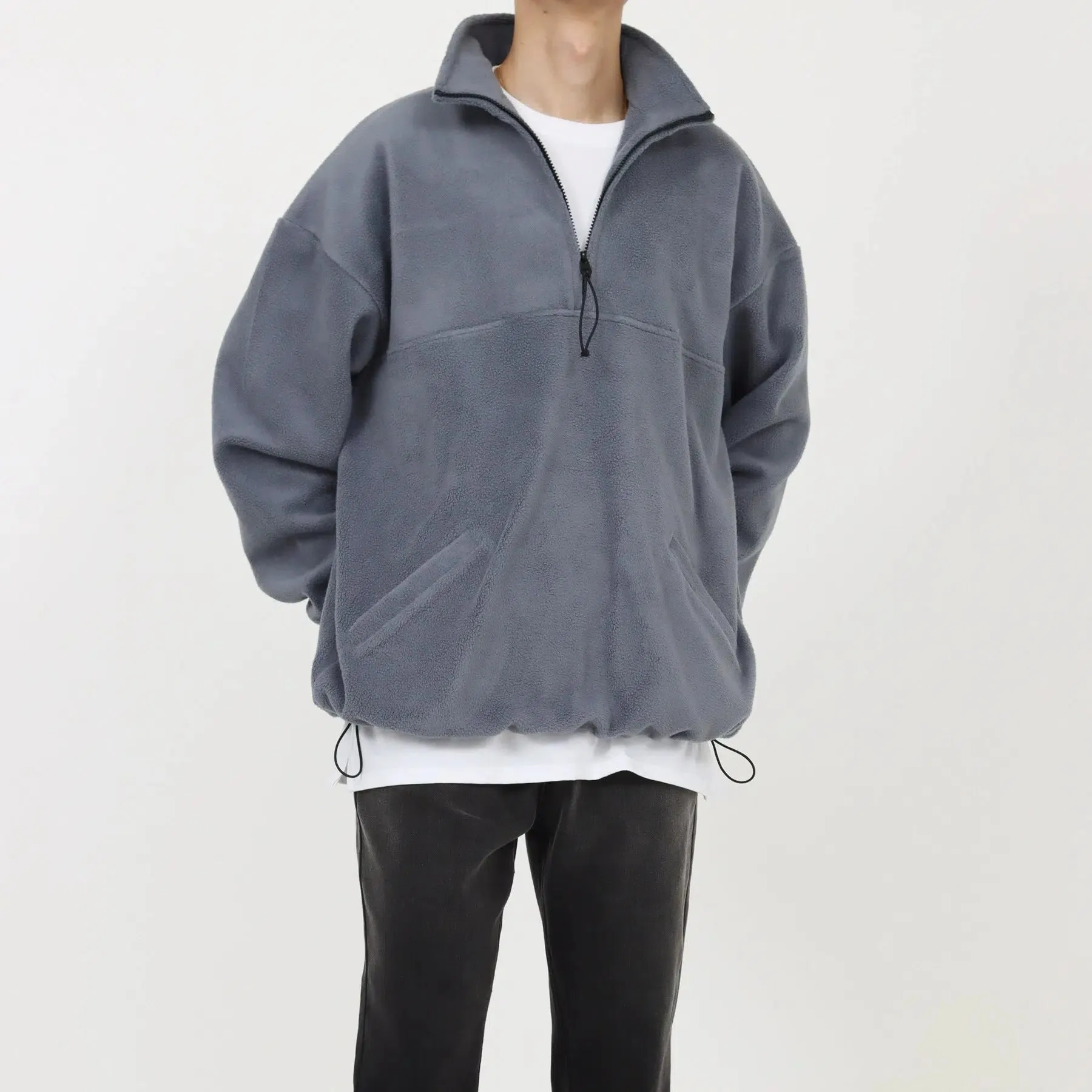 Cozy Quarter-Zip Fleece Hoodie