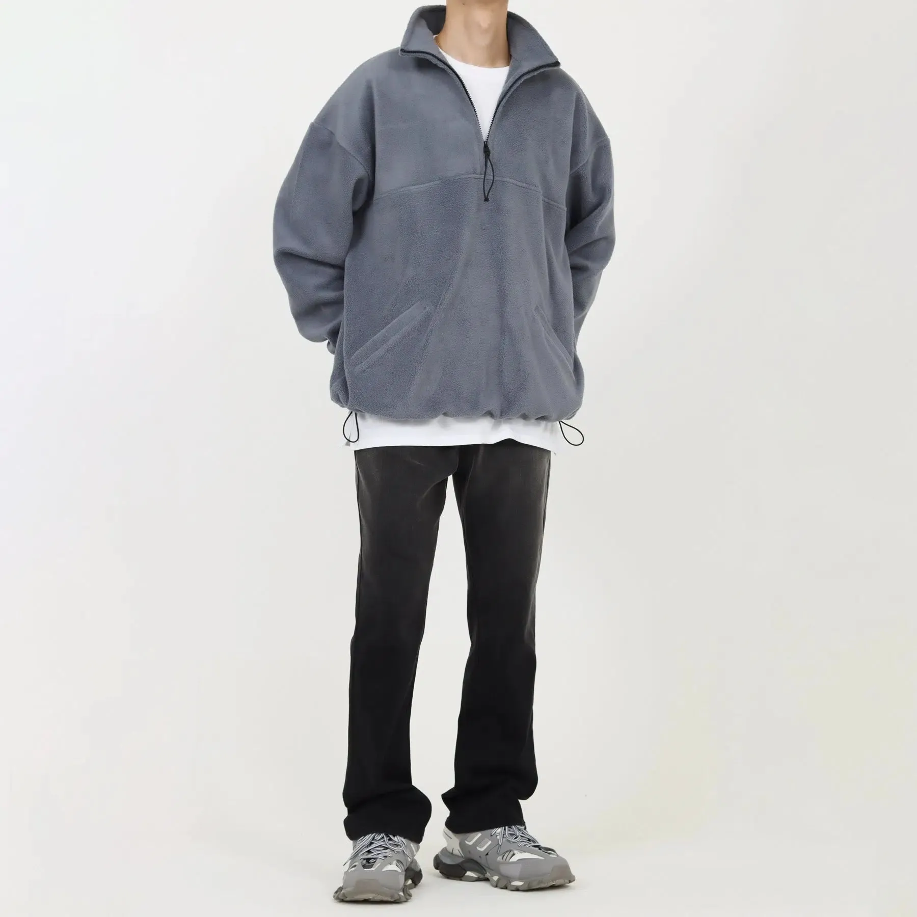 Cozy Quarter-Zip Fleece Hoodie