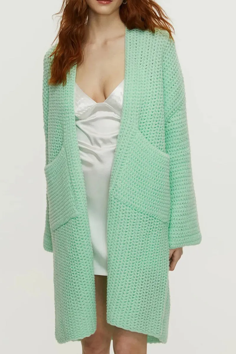 CS3227 Knitted Long Cardigan Outerwear