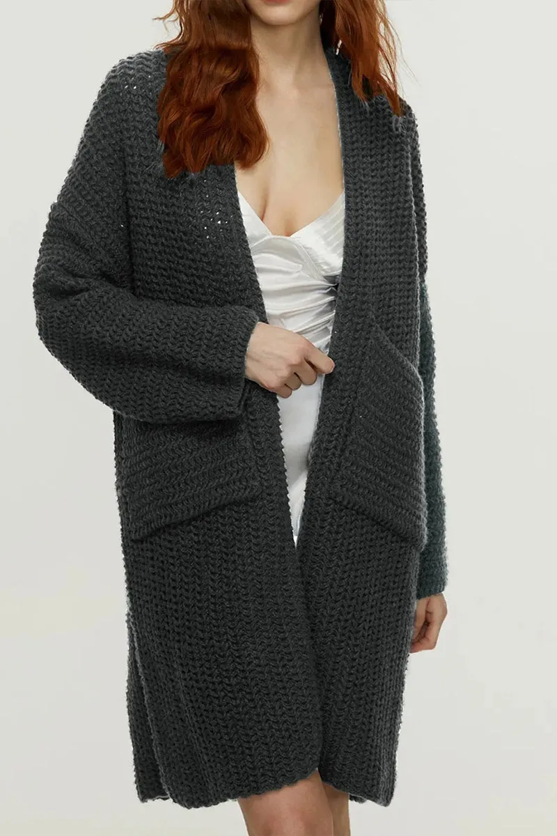 CS3227 Knitted Long Cardigan Outerwear