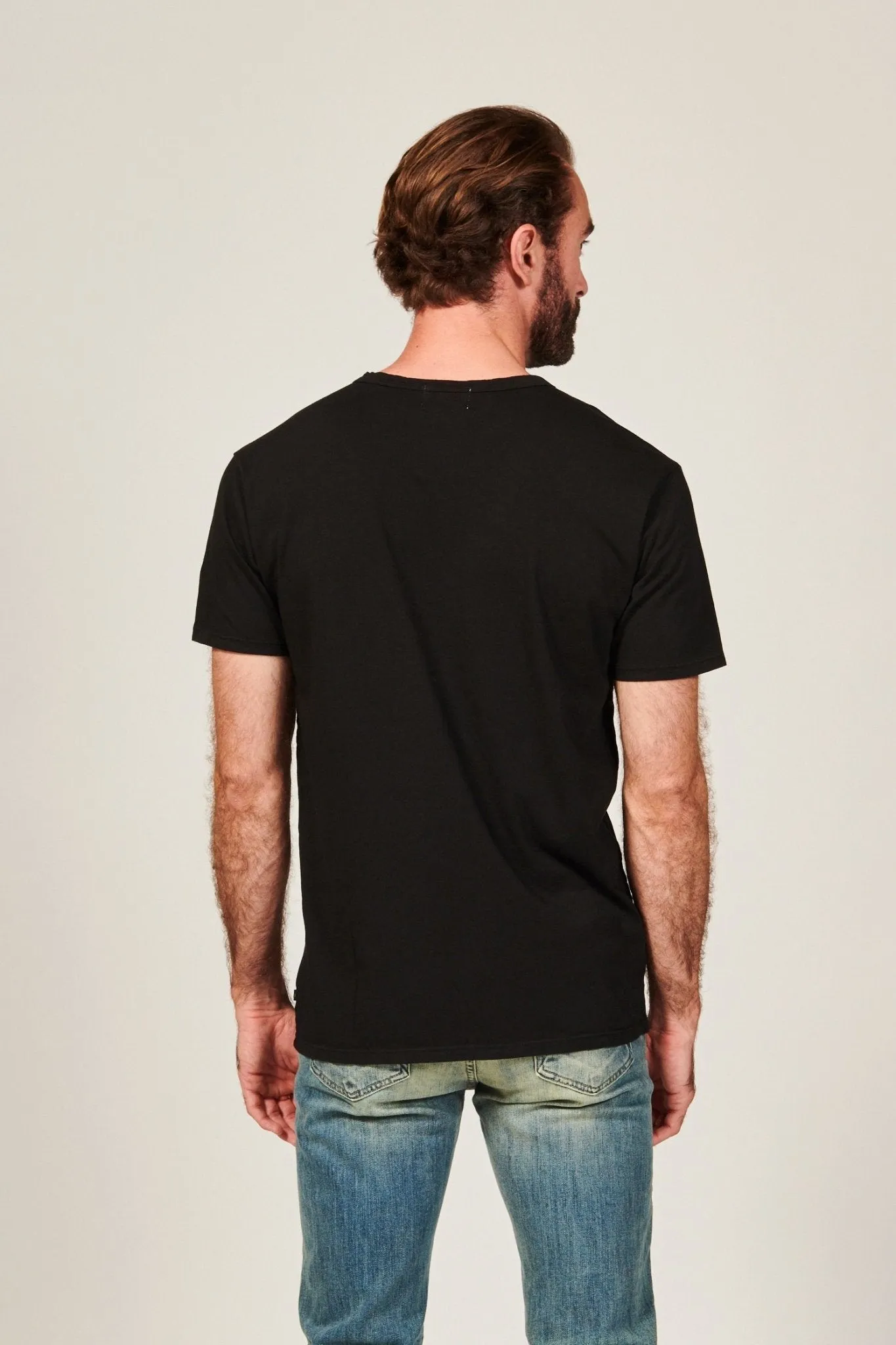 DIME CURVED HEM TEE | BLACK