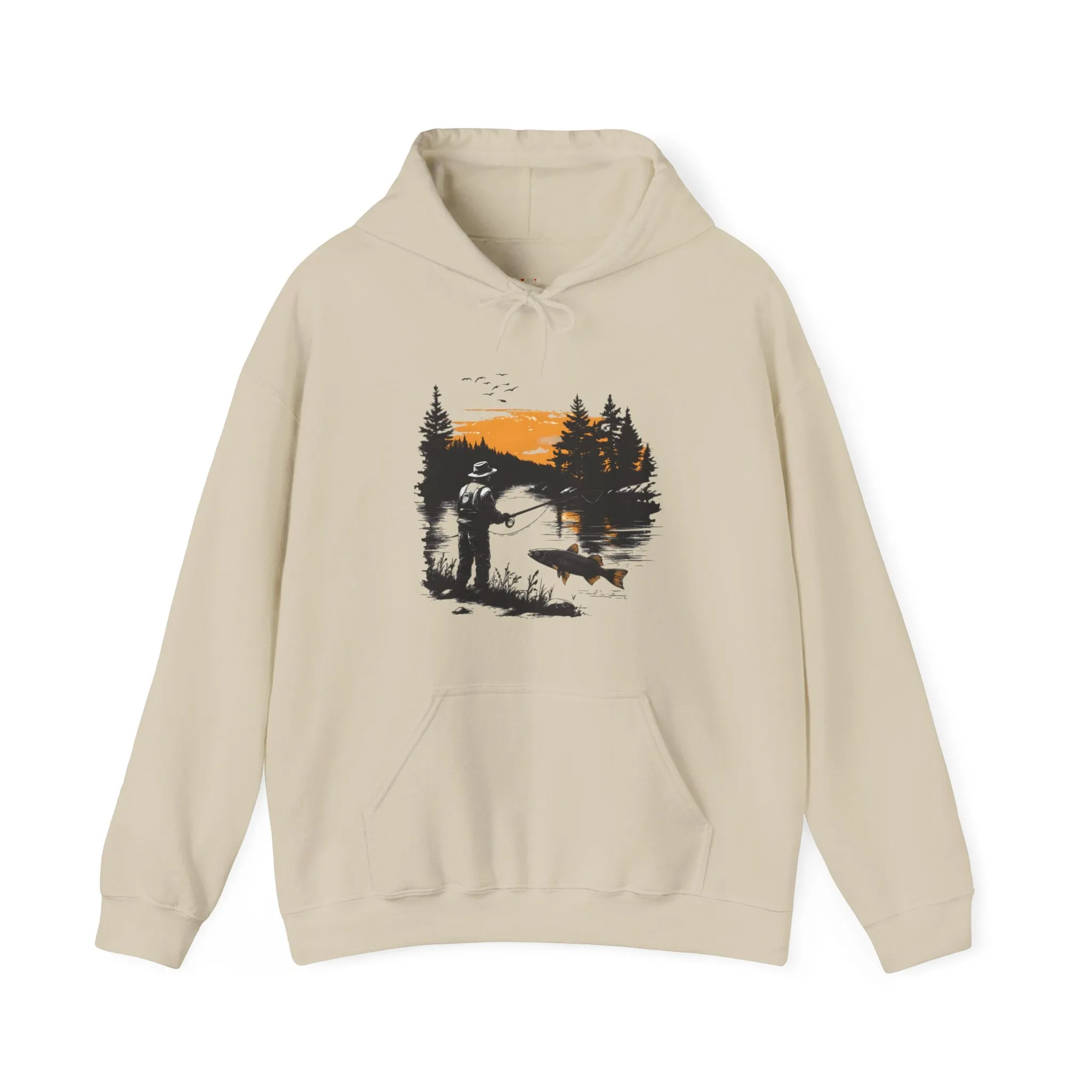 Fishing Sunset Angler Hoodie