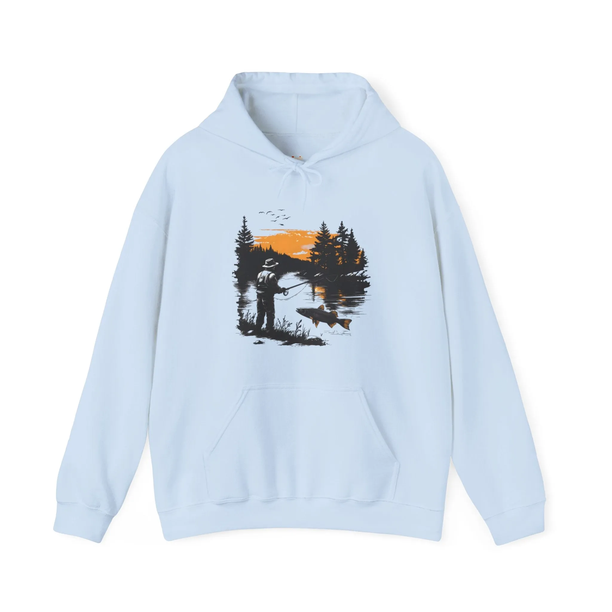 Fishing Sunset Angler Hoodie