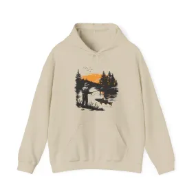 Fishing Sunset Angler Hoodie