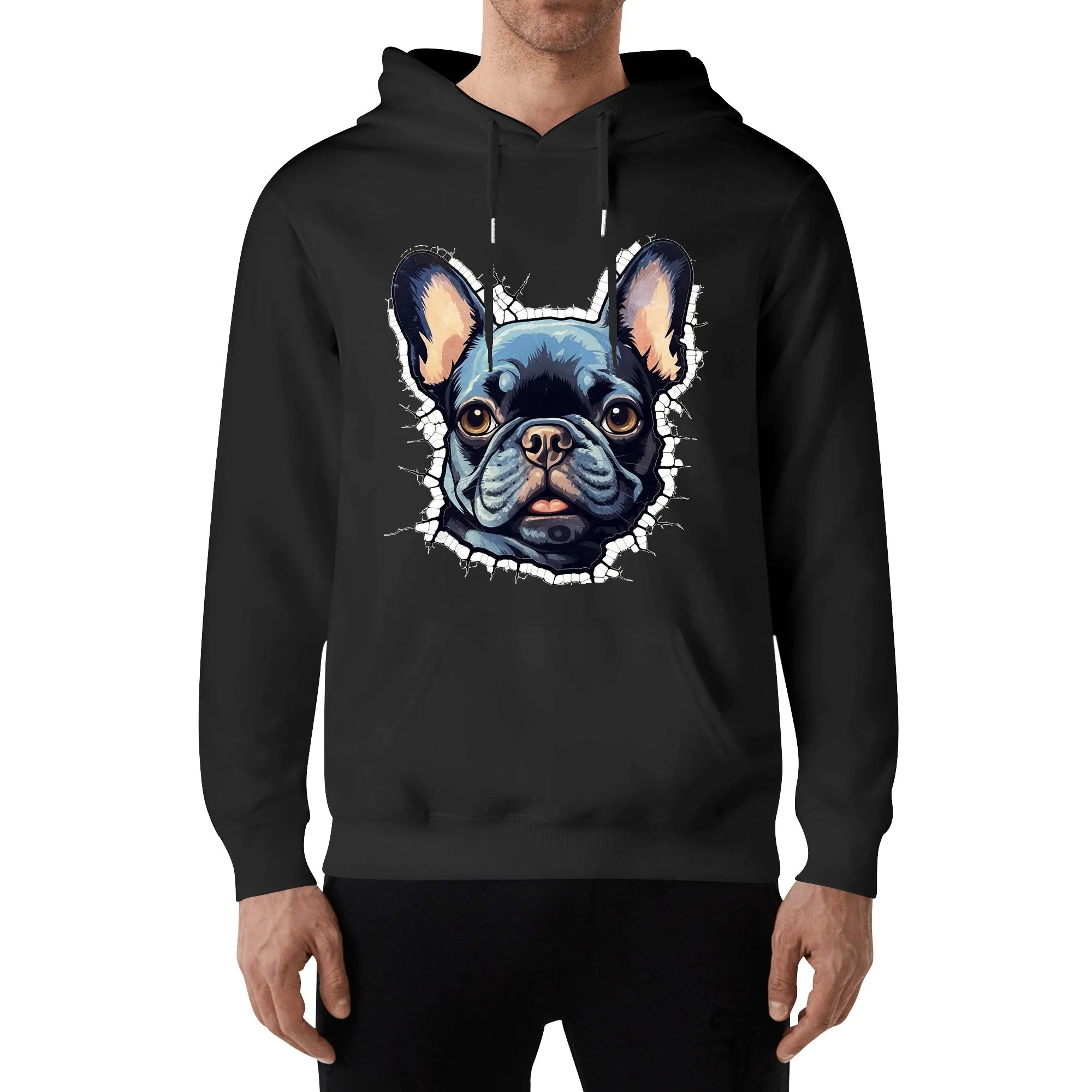 Frenchie passion - Unisex Cotton Hoodie