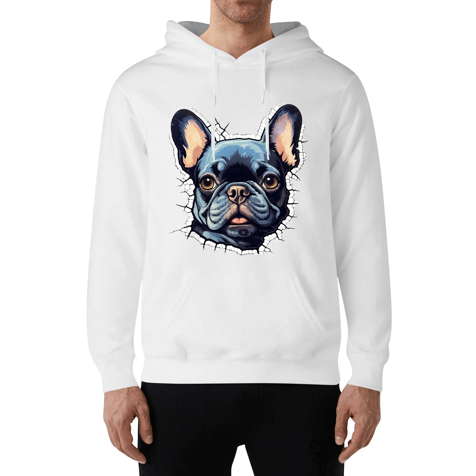 Frenchie passion - Unisex Cotton Hoodie