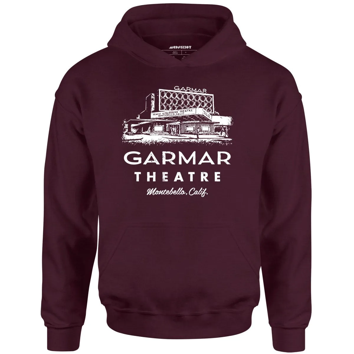 Garmar Theatre - Montebello, CA - Vintage Theatre - Unisex Hoodie