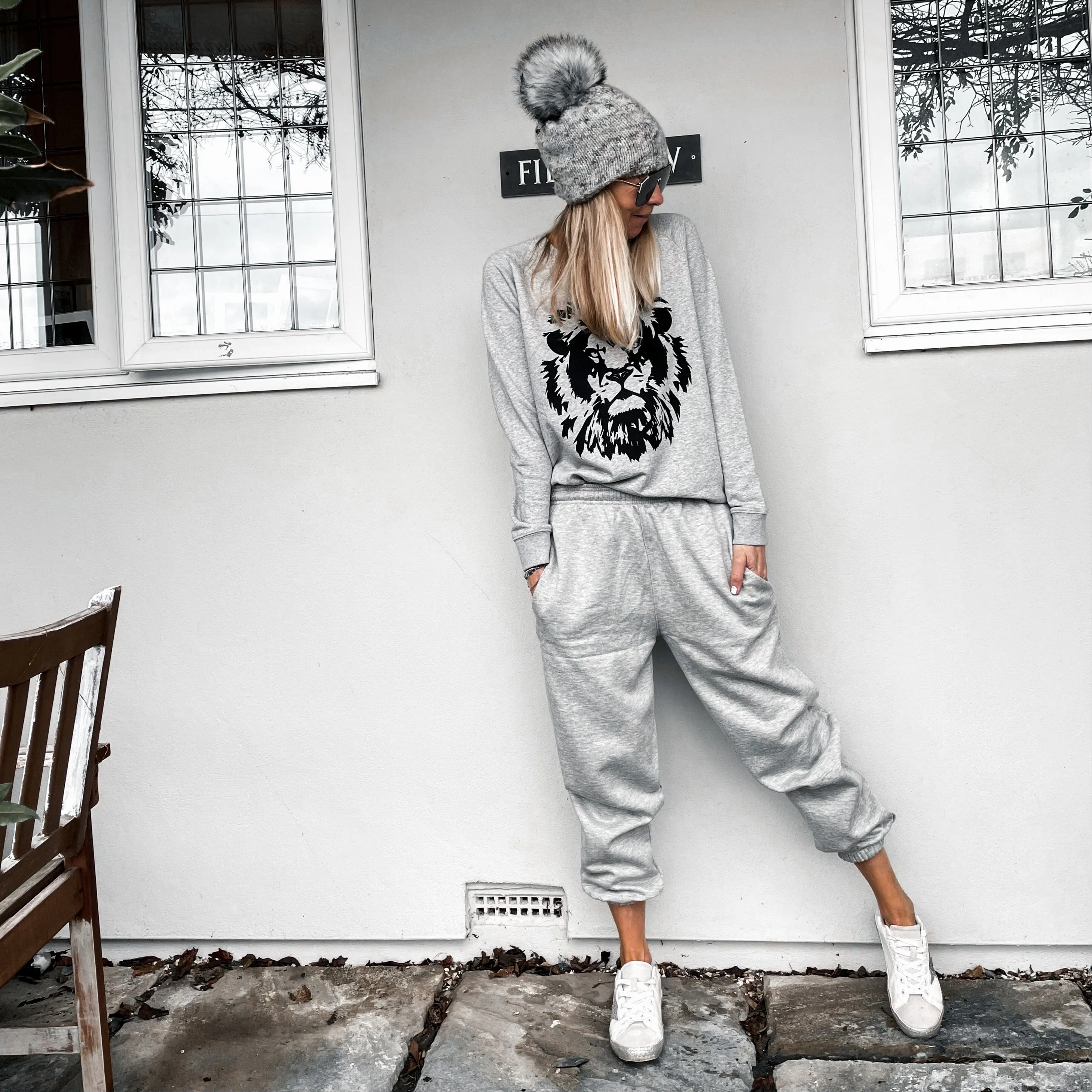 Grey Super slouchy joggers