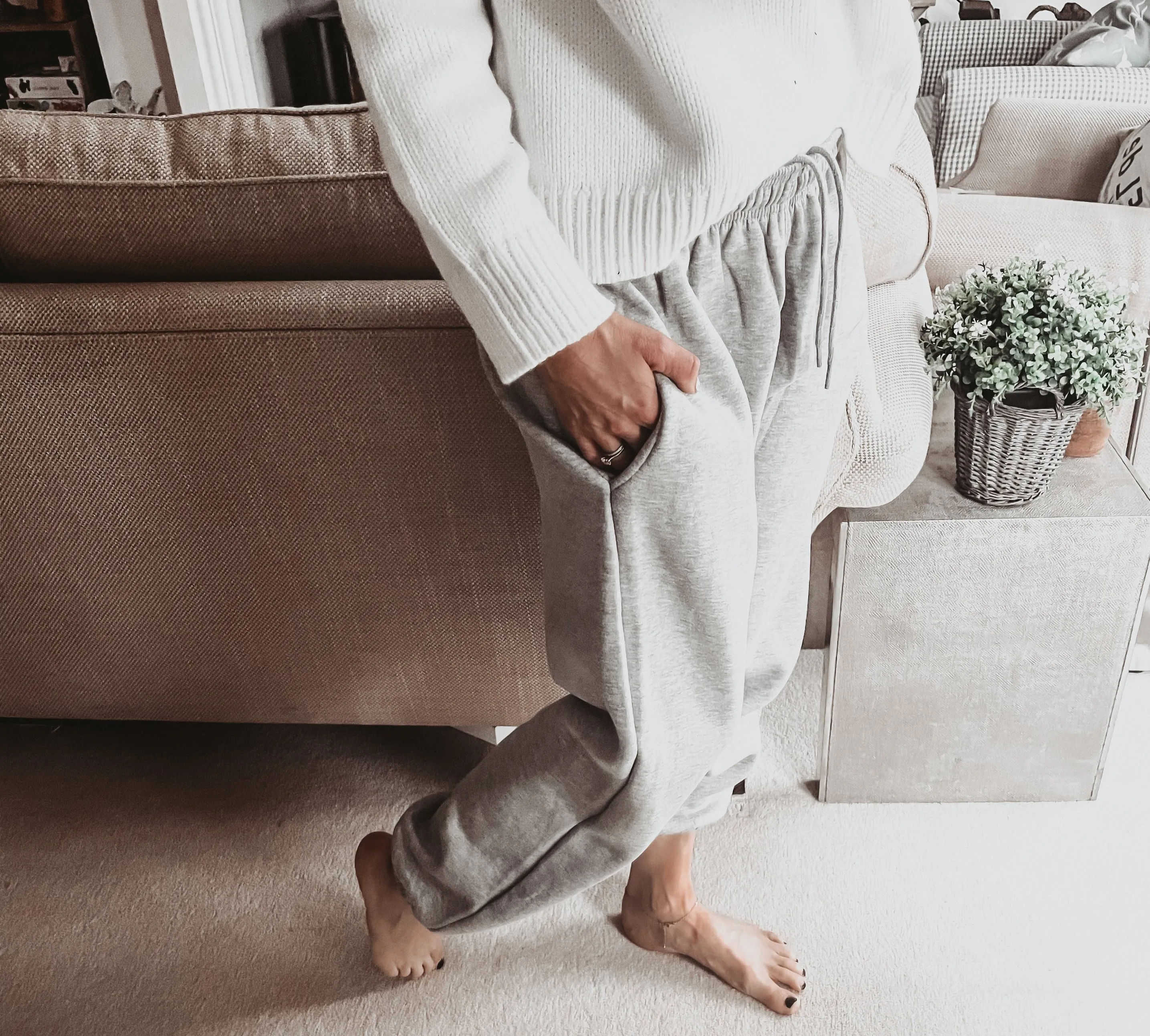 Grey Super slouchy joggers