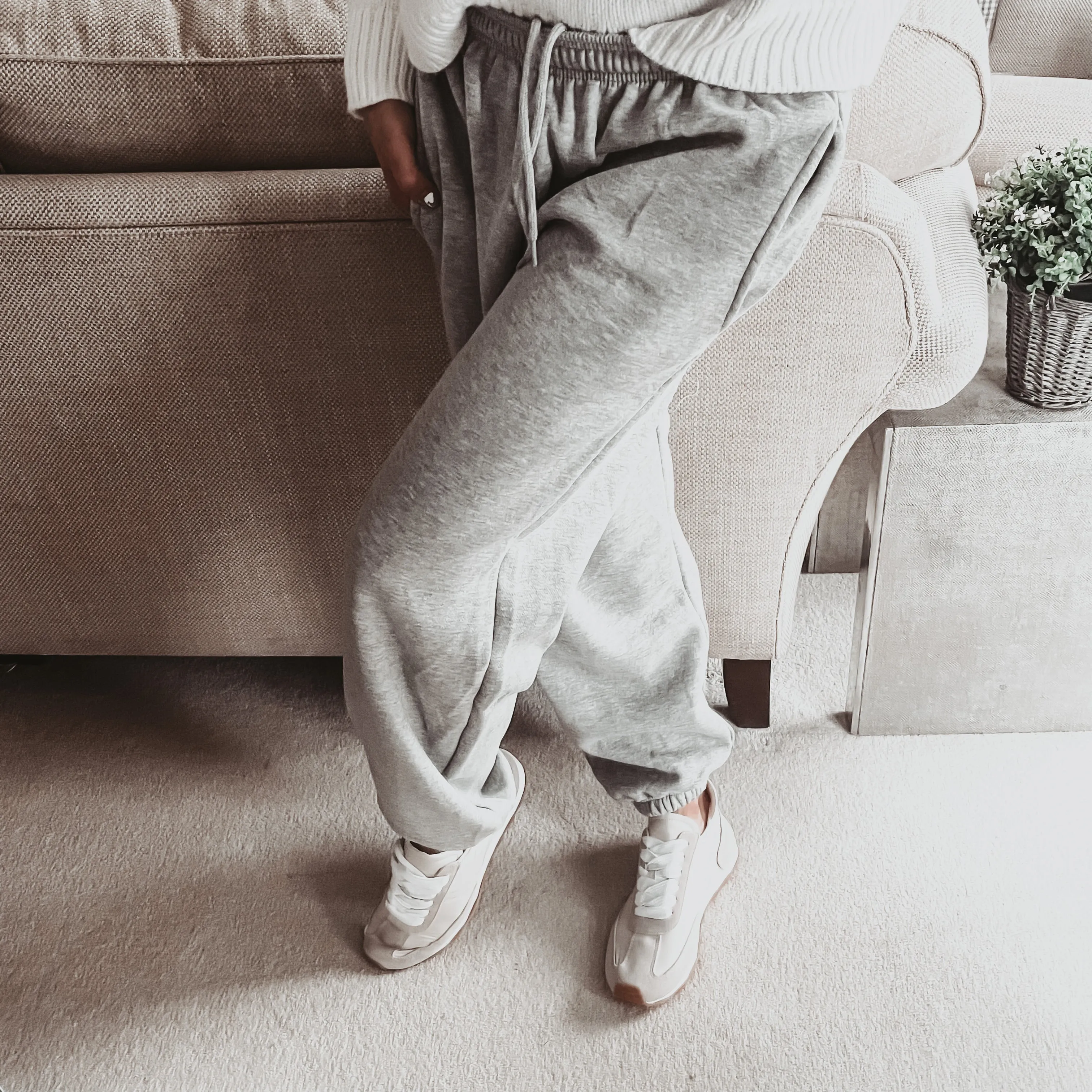 Grey Super slouchy joggers