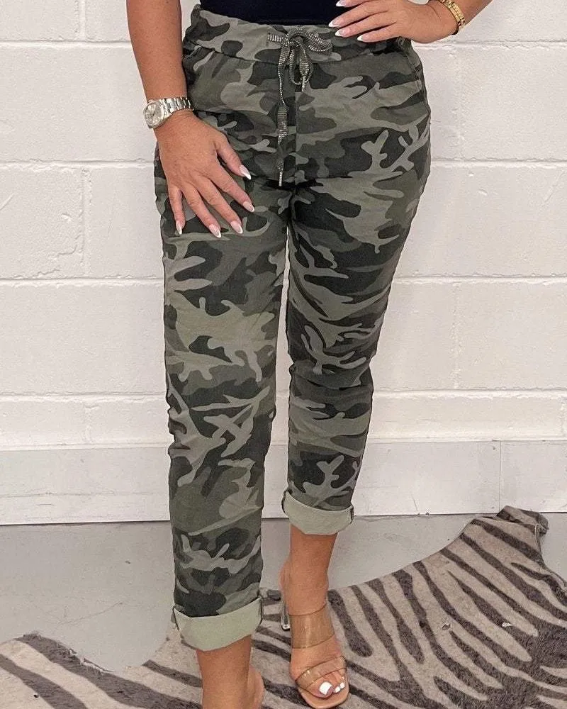 Ivyshape | Comfortable Camouflage Pants