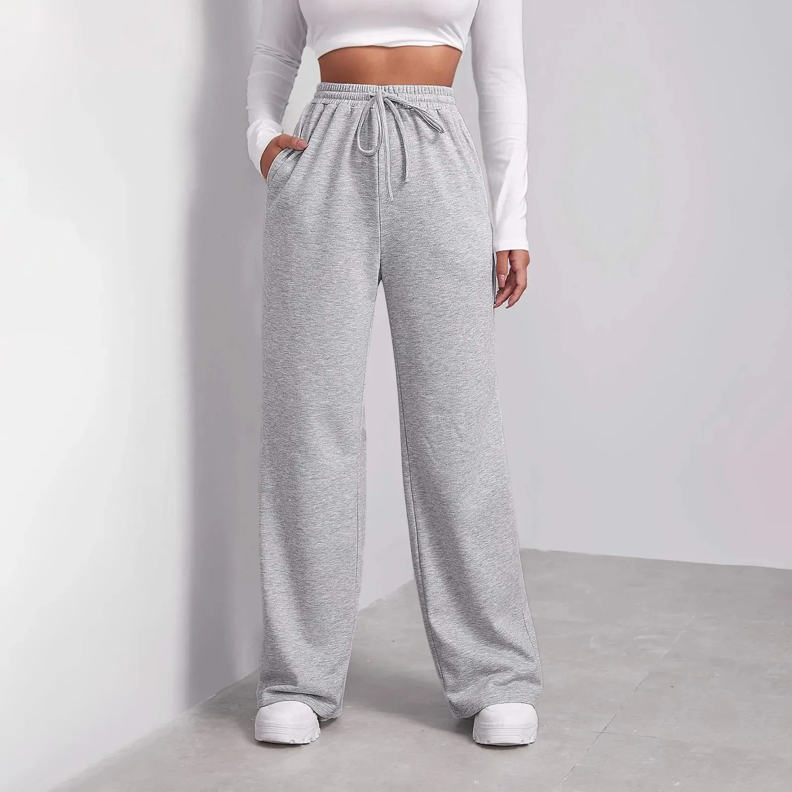 Ivyshape | Comfortable Straight Joggers