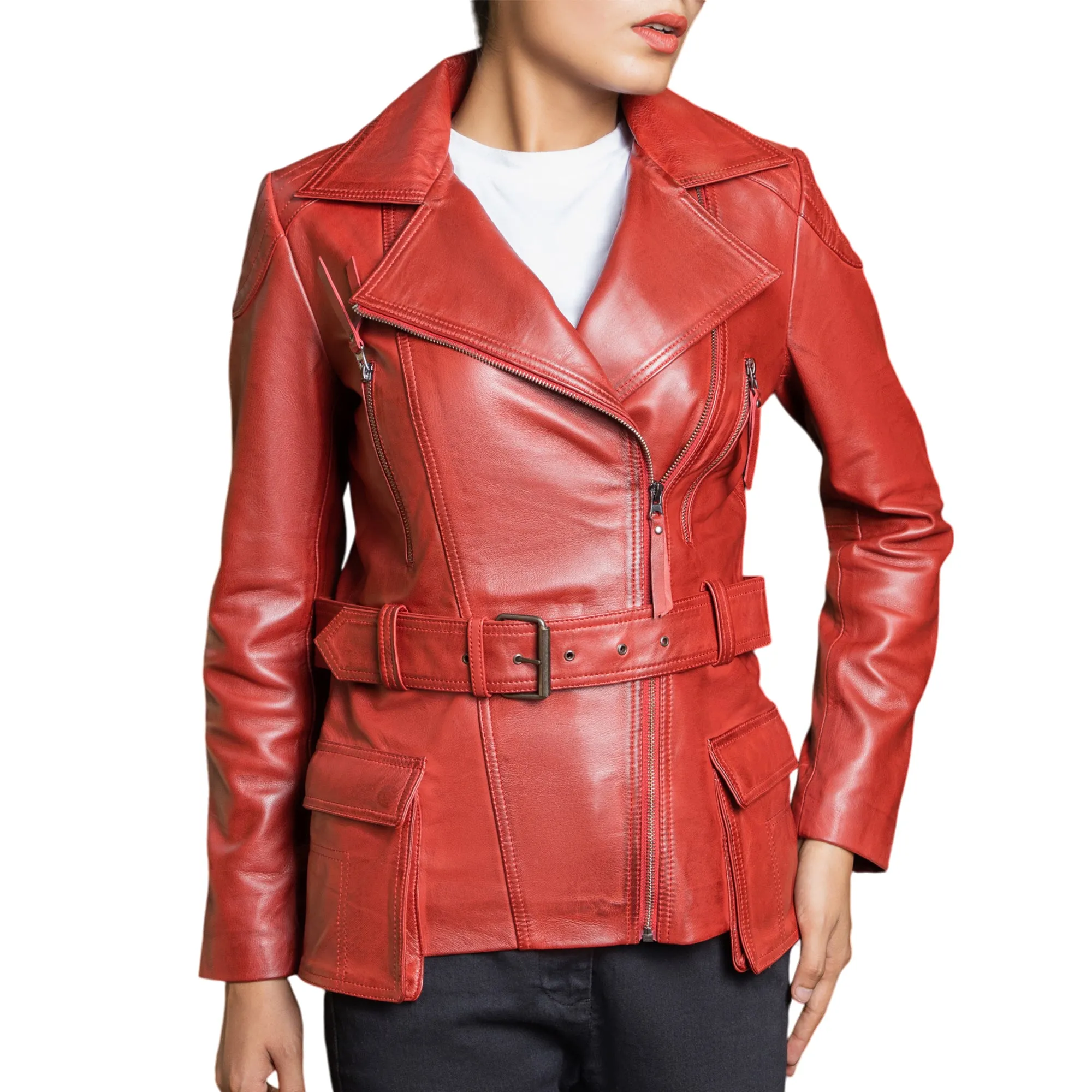 Jild Tailored Stitch Womens Leather Jacket