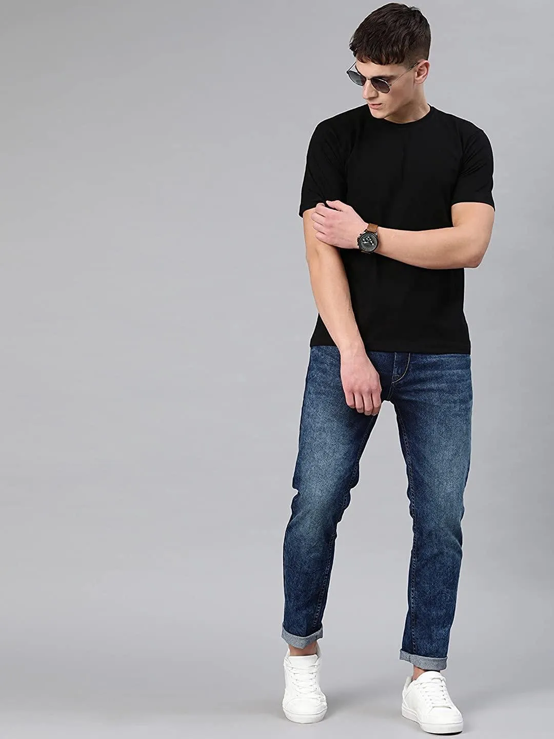 Men's Cotton Tees Short Sleeve (Black)