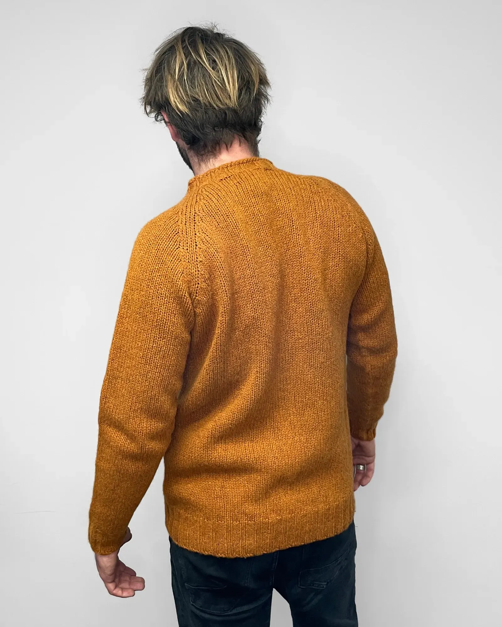 Men's Knitted Jumper (M2882/7) - Vintage Orange