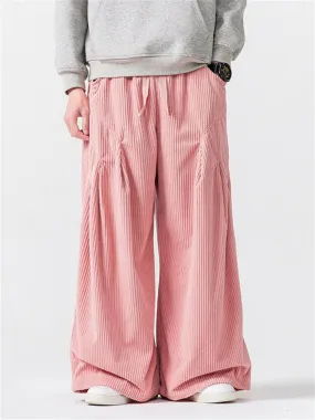 Men's Unique Comfortable Wide Leg Corduroy Trousers