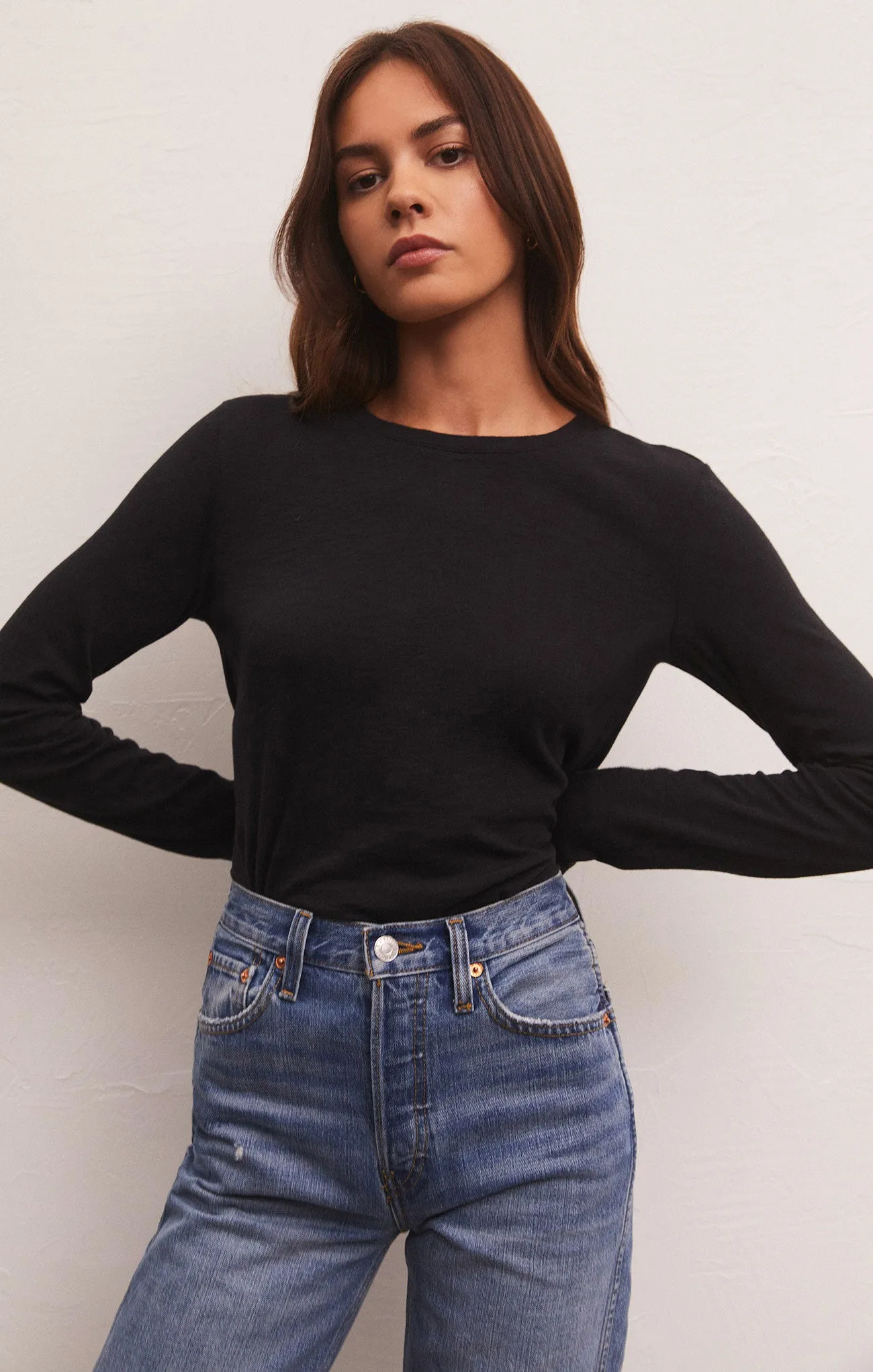 Modern Slub Long Sleeve Tee