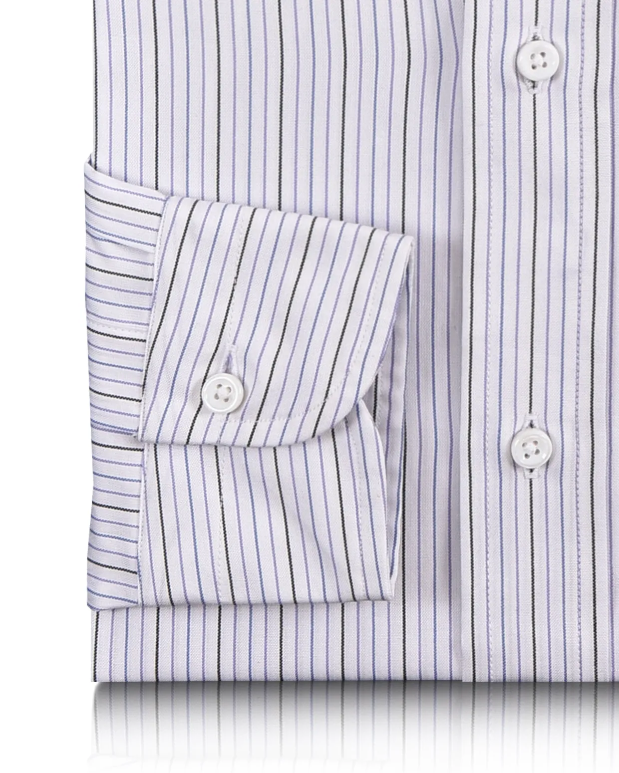 Monti Black Blue Pinstripes Shirt