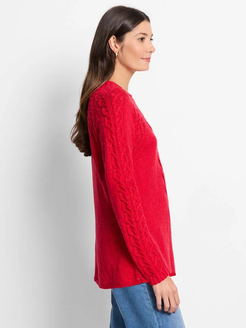 NIC ZOE F241142 Femme Cable Sweater