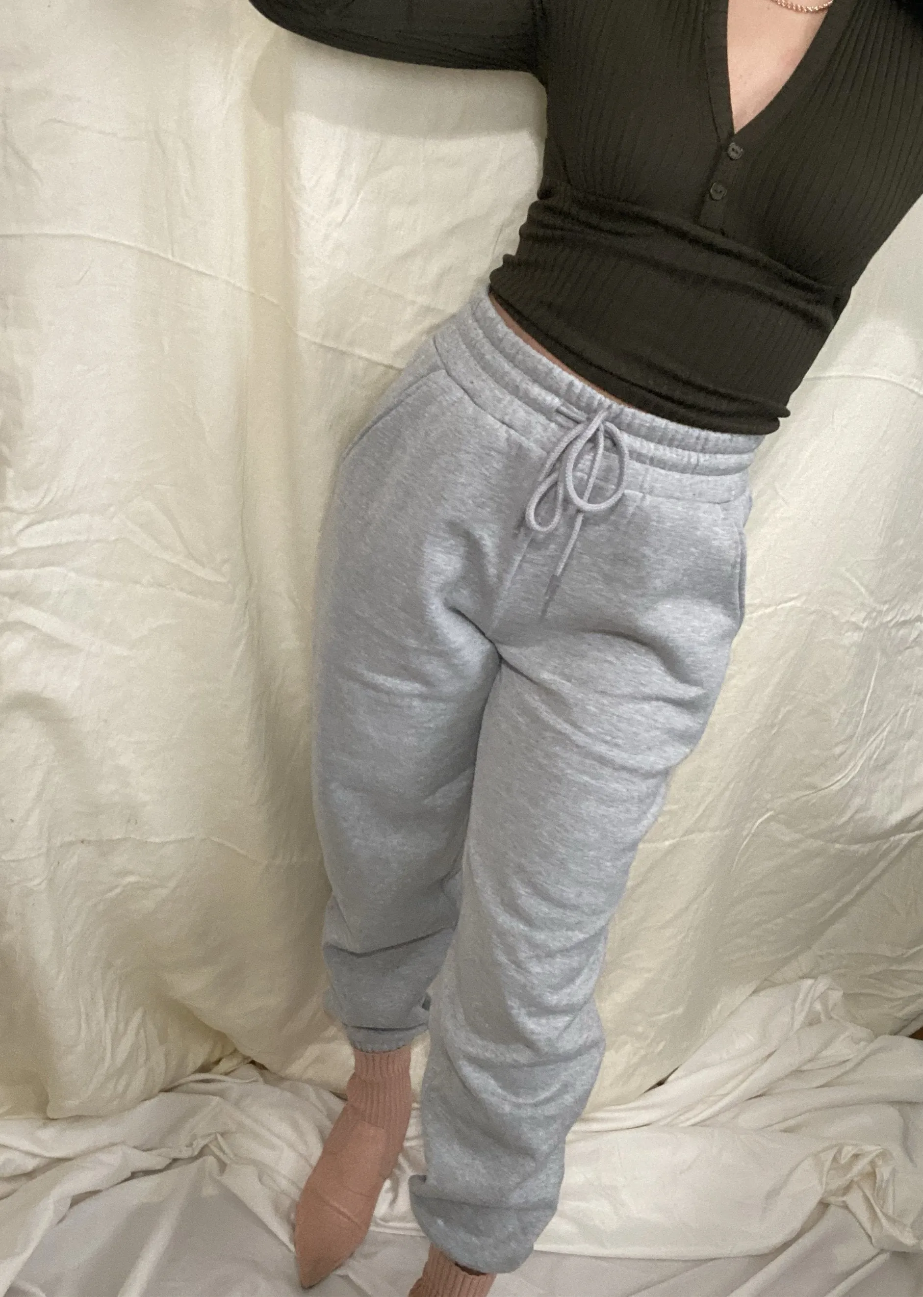 Not So Basic Sweatpants-Grey