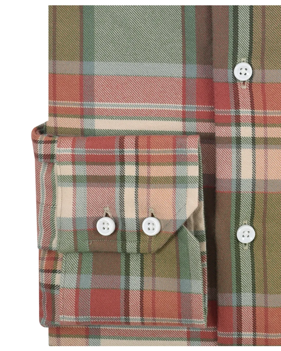 Olive Peach Apricot Tartan