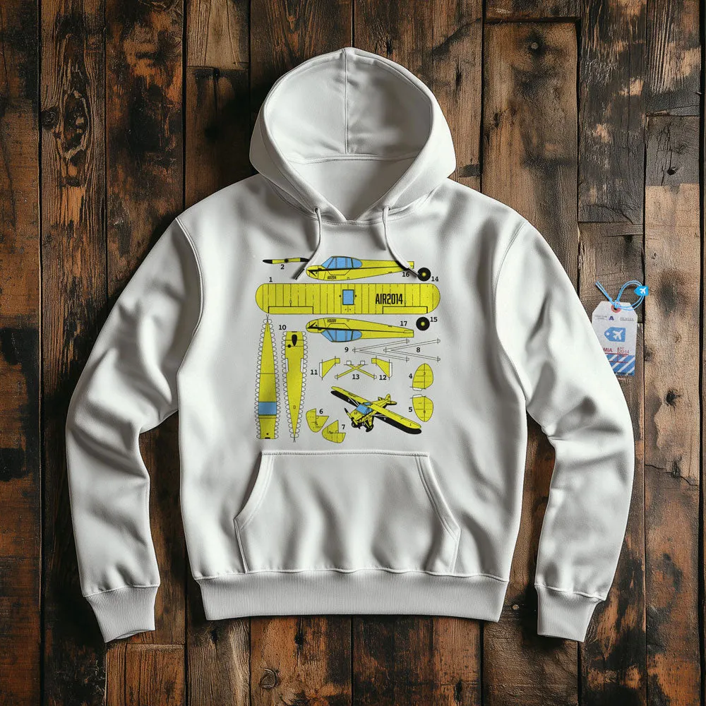 Paper Model Plane - Pullover Hoodie