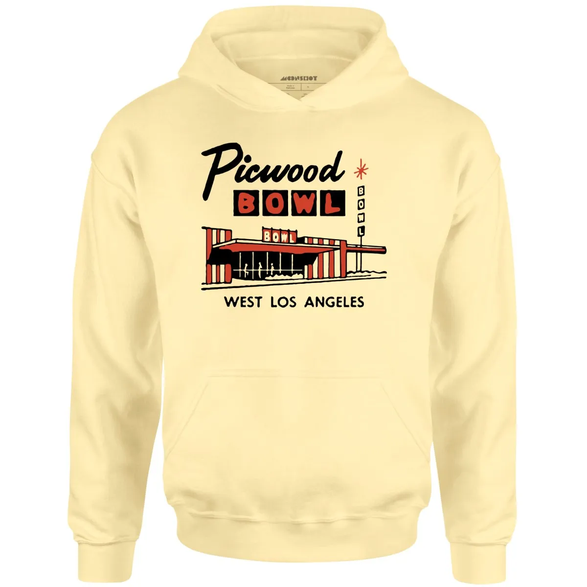 Picwood Bowl - Los Angeles, CA - Vintage Bowling Alley - Unisex Hoodie