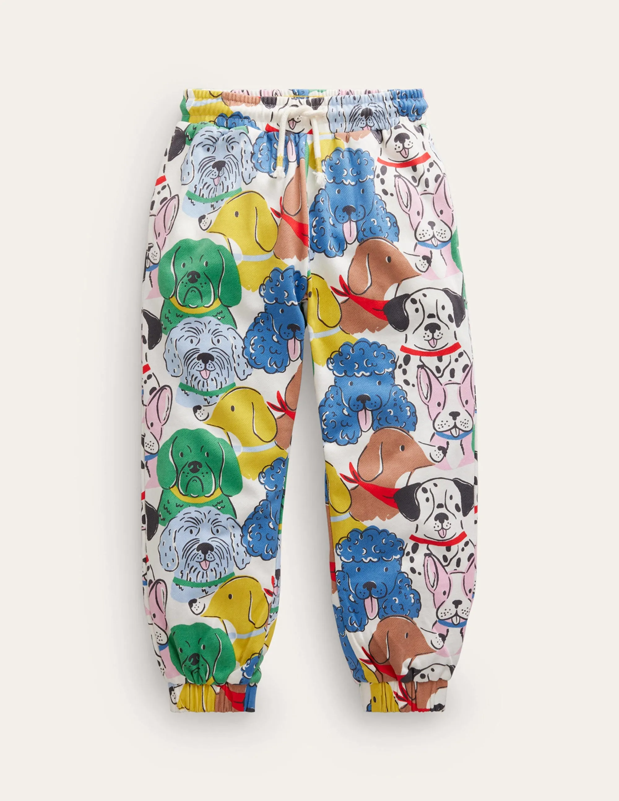 Printed Cosy Relaxed Joggers-Multi Dogs