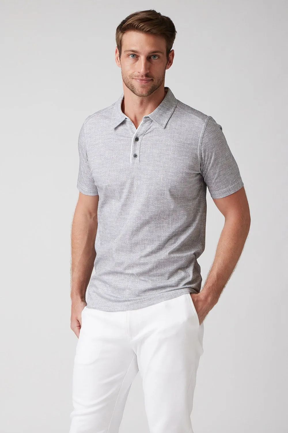 Raffi The Wesley Short Sleeve Polo Shirt RW23296 | Grey | Clearance Final Sale