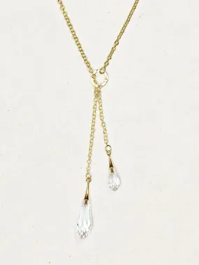 Rain Drop Lariat Necklace