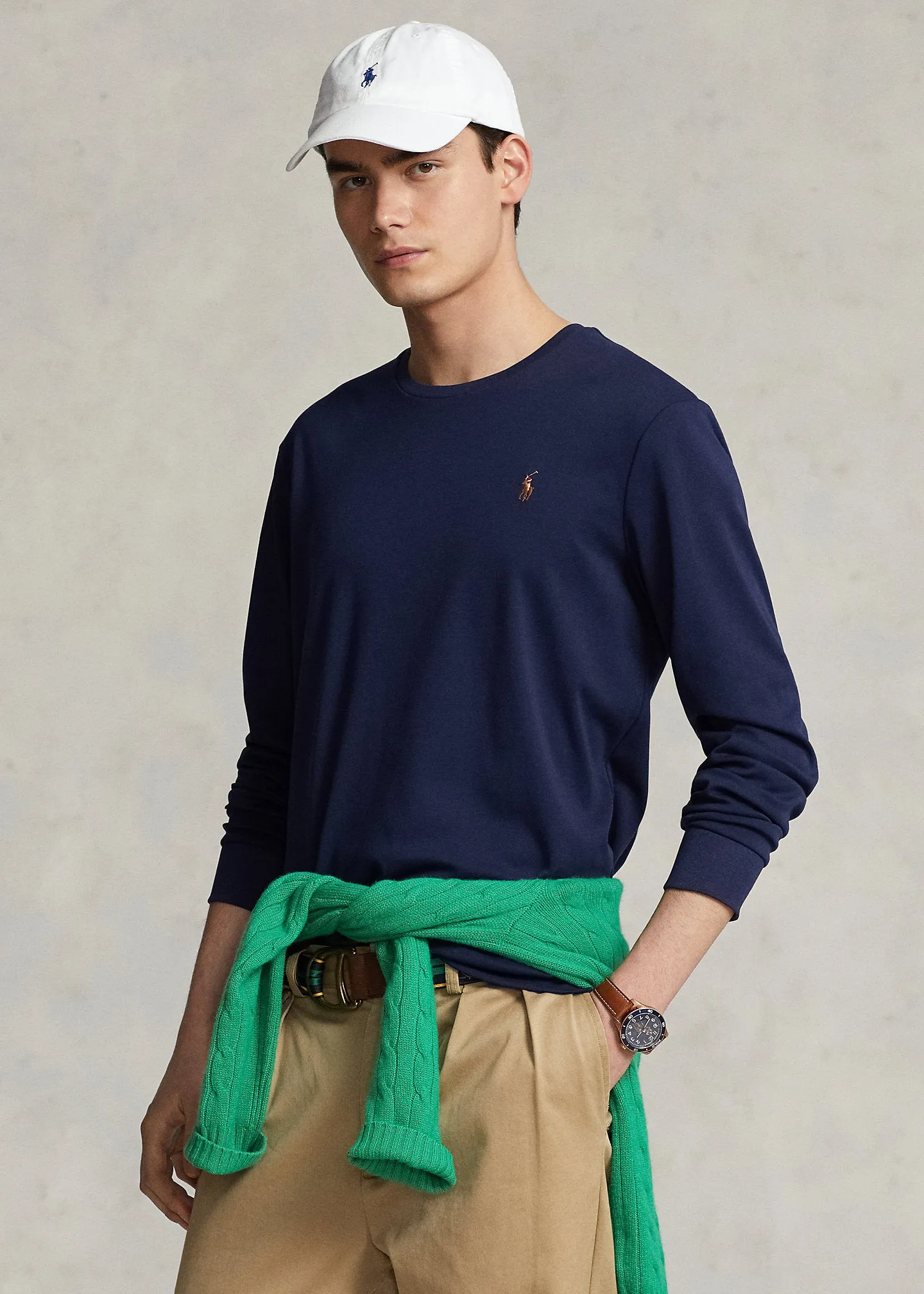 Ralph Lauren Custom Slim Fit Soft Cotton T-Shirt | Refined Navy