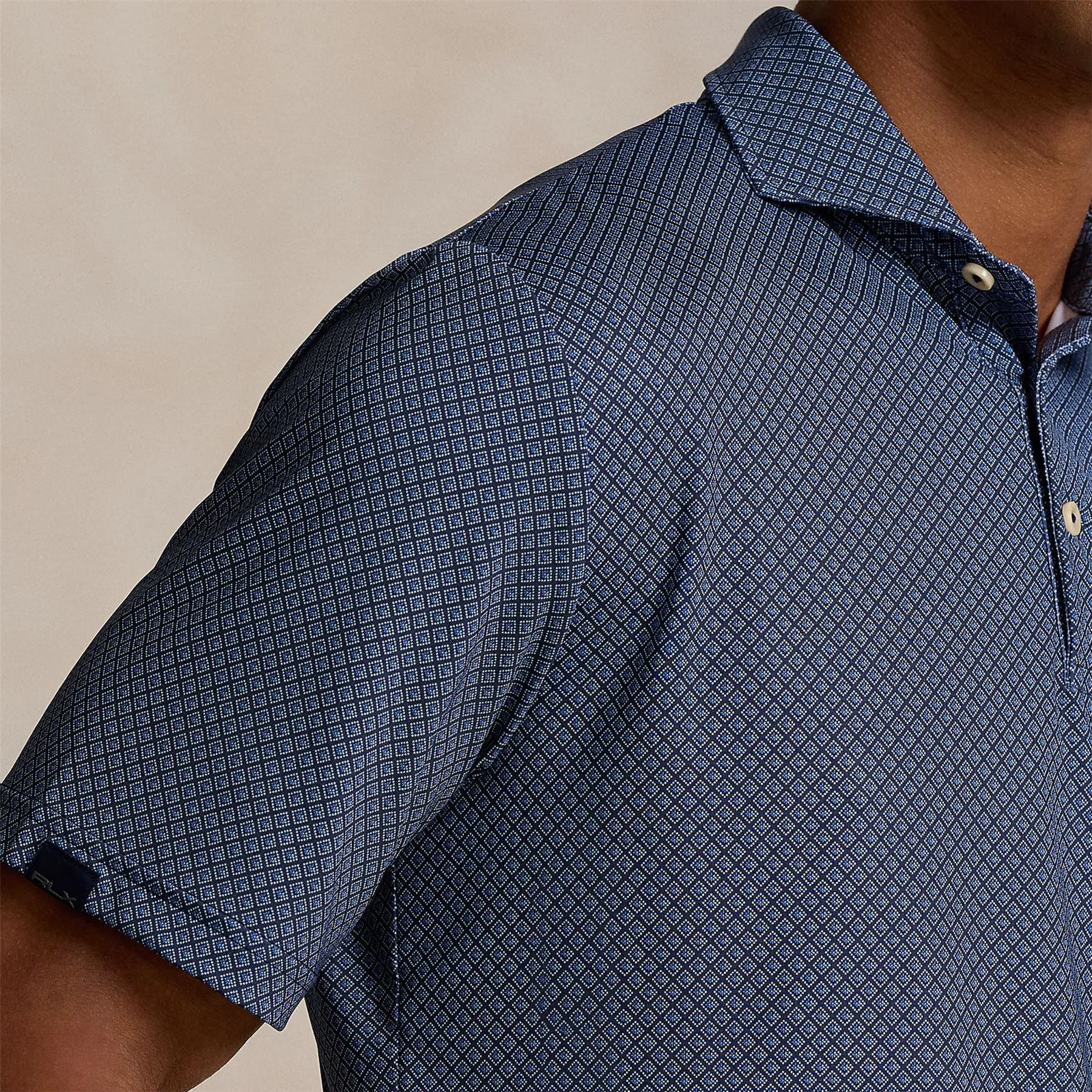 RLX Diamond Print Airflow Polo Refined Navy - AW24