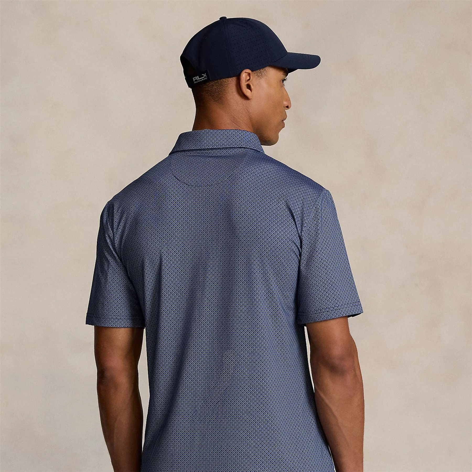 RLX Diamond Print Airflow Polo Refined Navy - AW24