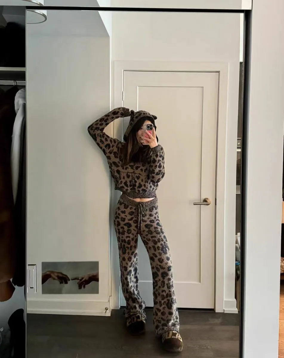 Rodeo Leopard Loungewear Set