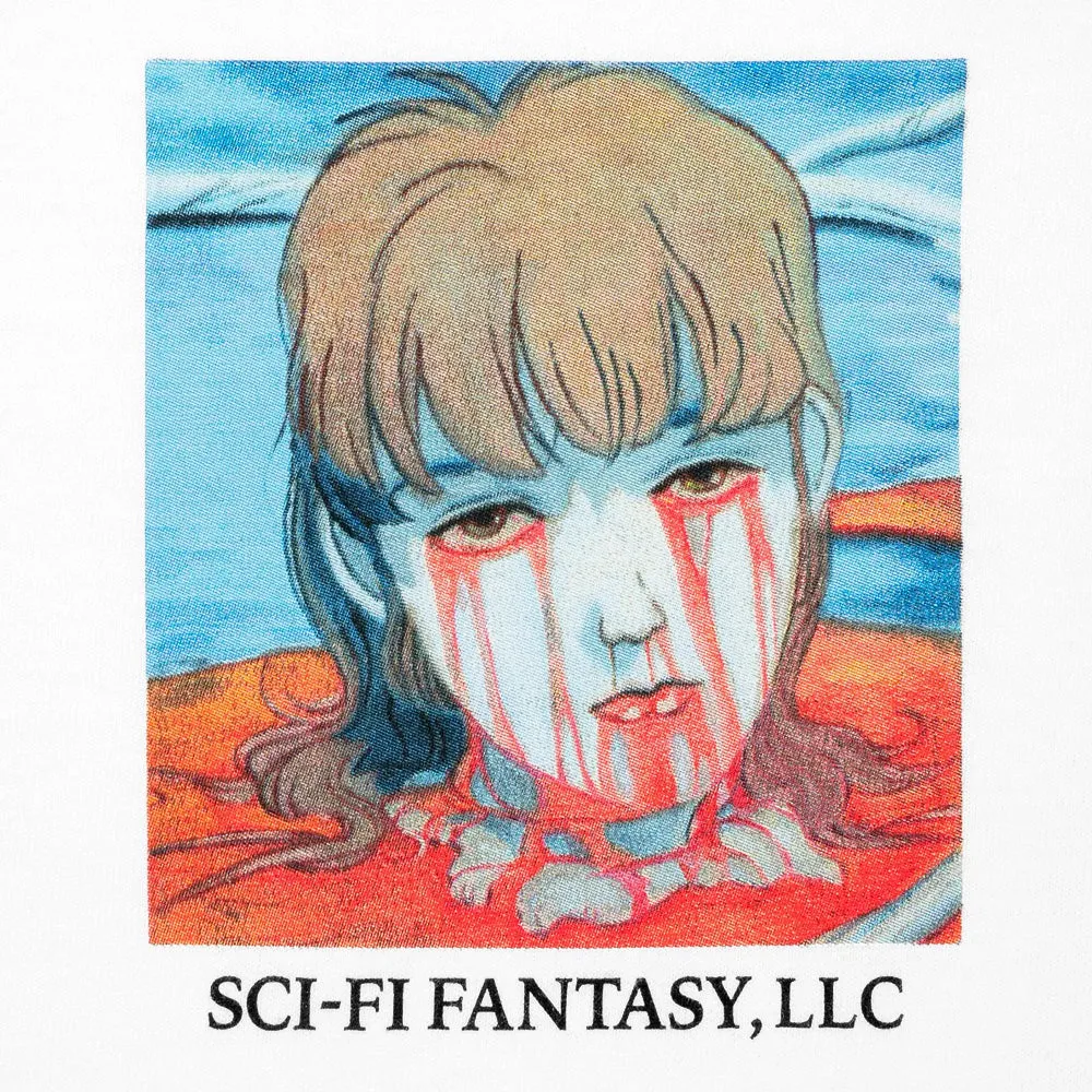 SCI-FI FANTASY LEAKING EYES TEE // WHITE