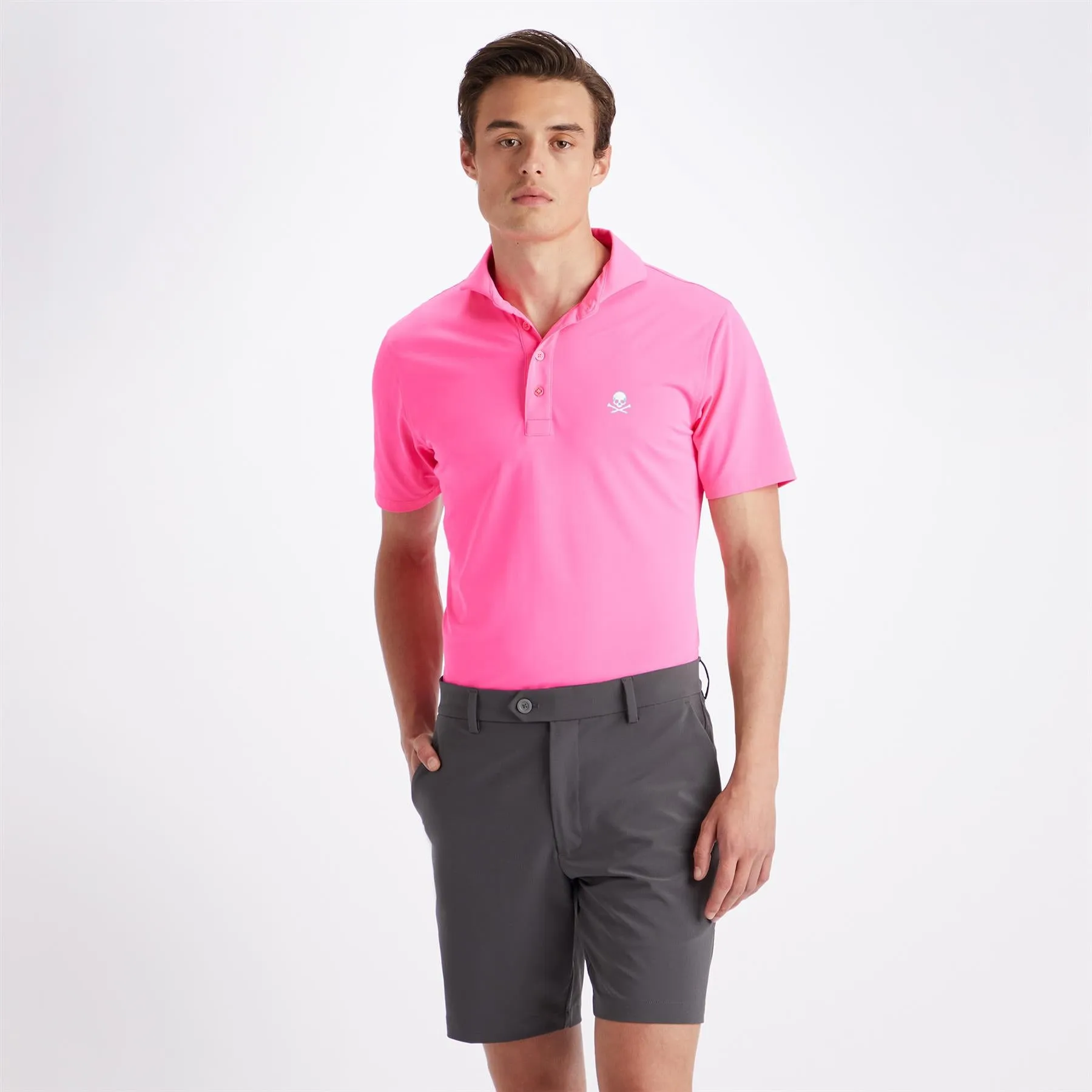 Skull & Tees Essential Pique Polo Knockout Pink - SS23